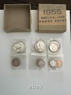1955 Silver Proof U. S. Mint Original Set withBox