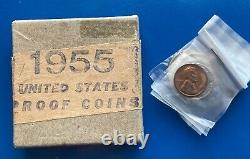 1955 US Mint Proof Set with Original Mint Box No Tissue