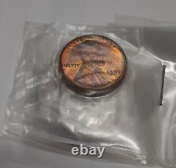 1955 US Mint Silver Proof Set 5 Gem Coins in Original Mint Box