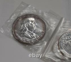 1955 US Mint Silver Proof Set 5 Gem Coins in Original Mint Box