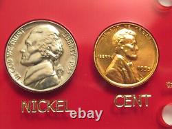 1955 US Mint Silver Proof Set, 5 coins, NEW Capitol Plastics Holder
