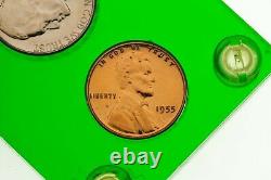 1955 US Proof Set Gem BU in Green Capital Holder Gorgeous Set
