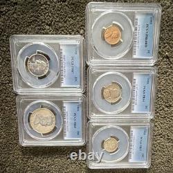 1955 US Proof Set Proof Strike 1C, 5C, 10C, 25C, and 50C PR64-67