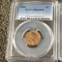 1955 US Proof Set Proof Strike 1C, 5C, 10C, 25C, and 50C PR64-67