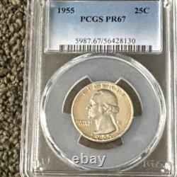1955 US Proof Set Proof Strike 1C, 5C, 10C, 25C, and 50C PR64-67