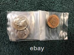 1955 US Proof Set Toned Quarter & Franklin The End of an Era
