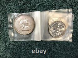 1955 US Proof Set Toned Quarter & Franklin The End of an Era