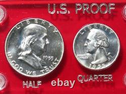 1955 US Silver Proof Set 5-Coin in Capital Plastics Holder