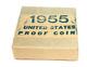 1955 Us Silver Proof Set In Original Box & Packaging 1c-50c 103wej