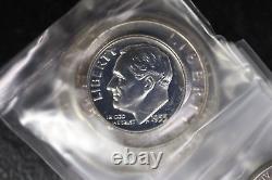 1955 US Silver Proof Set in Original Box & Packaging 1c-50c Gorgeous BU Coins