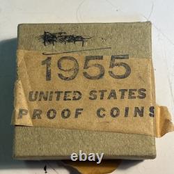 1955 U. S. Mint 5 Coin Proof Set Original Box