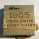 1955 U. S. Mint 5 Coin Proof Set Original Box