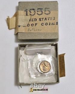 1955 U. S. Mint Proof Set Original Box And Tissue, Pulled From Storage Fast