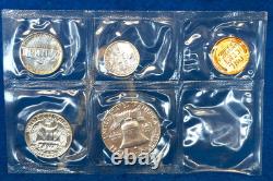 1955 U. S. Silver Proof Five Coin Set No Box