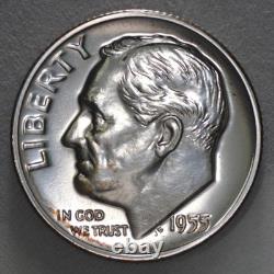 1955 United States Mint Silver Proof Set 5-coins Capital Plastic Holder