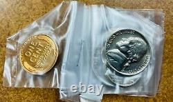 1955 original silver PROOF SET, US MINT BOX and cellophane, half looks cameo