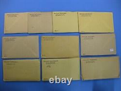 1955 thru 1964 Run of 10 Unopened Sealed Government Issued Proof Sets #6707