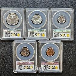 1956 PROOF Set All PCGS PF66 NICE Certified 50C Is TYPE 2