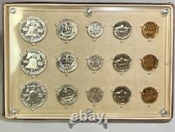 1956 Proof Set (3) Silver 50C 25C 10C Some Frosty Devices Seitz Coin Case