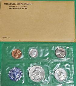 1956 US Mint Proof Set OGP-Flat Pk Type 1 Reverse Franklin Half Dollar Free Ship