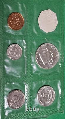 1956 US Mint Proof Set OGP-Flat Pk Type 1 Reverse Franklin Half Dollar Free Ship