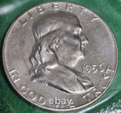 1956 US Mint Proof Set OGP-Flat Pk Type 1 Reverse Franklin Half Dollar Free Ship