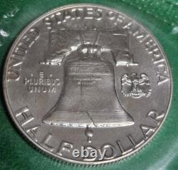 1956 US Mint Proof Set OGP-Flat Pk Type 1 Reverse Franklin Half Dollar Free Ship