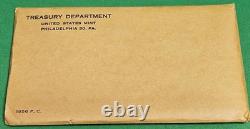 1956 US Mint Proof Set OGP-Flat Pk Type 1 Reverse Franklin Half Dollar Free Ship