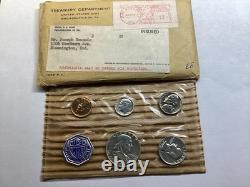1956 US Mint Silver Proof Type 2 Set with Original Packaging 090525 20ee