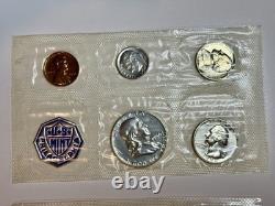 1956 US Mint proof silver set x 2 Original Envelope