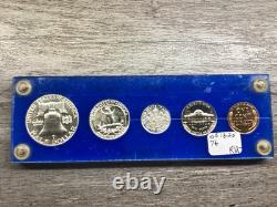 1956 U. S. Mint Silver Proof Set Type 2 with5 Coins in Capital Holder-040925-83