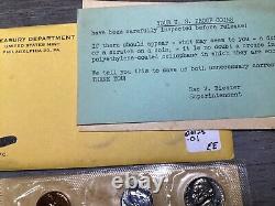 1956 U. S. Mint Silver Proof Set Type 2-withEnvelope-Cello Sealed Coins-020125-01