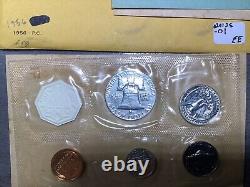 1956 U. S. Mint Silver Proof Set Type 2-withEnvelope-Cello Sealed Coins-020125-01