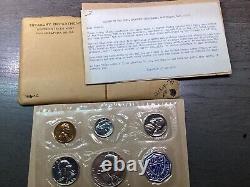 1956 U. S. Mint Silver Proof Set Type 2-withEnvelope-Cello Sealed Coins-121324-75
