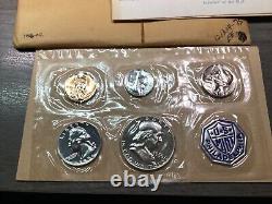 1956 U. S. Mint Silver Proof Set Type 2-withEnvelope-Cello Sealed Coins-121324-75