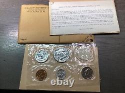 1956 U. S. Mint Silver Proof Set Type 2-withEnvelope-Cello Sealed Coins-121324-75