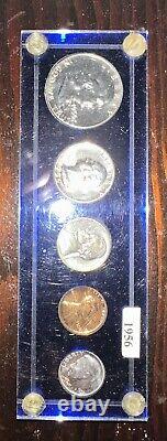1956 U. S. Proof Set Very Choice Proofs In Blue Plastic Holder