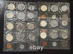 1958-1964 Lot of SEVEN (7) US Mint Silver Proof Sets in Cello Flat Pack