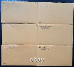 1958-1964 Lot of SIX (6) US Mint Proof Sets in Cello Flat Pack 90% Silver