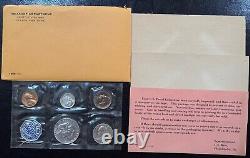 1958-1964 Lot of SIX (6) US Mint Proof Sets in Cello Flat Pack 90% Silver