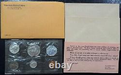 1958-1964 Lot of SIX (6) US Mint Proof Sets in Cello Flat Pack 90% Silver