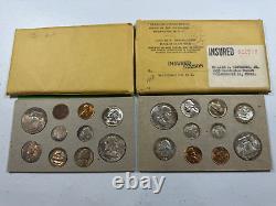 1958 US Mint Silver P&D Set, with all OGP incl ENVELOPES, a SUPERB Set