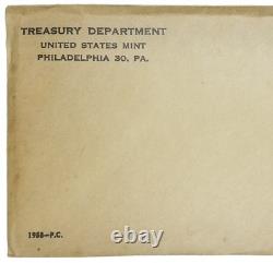 1958 US Mint Silver Proof Set Original Flat Pack Envelope SEALED & UNOPENED #4