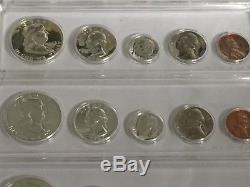1960 1961 1962 1963 1964 Silver Proof Sets-franklin/kennedy-5 Sets-25 Coins