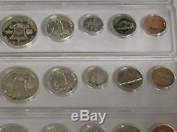1960 1961 1962 1963 1964 Silver Proof Sets-franklin/kennedy-5 Sets-25 Coins
