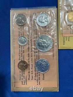 1960 1961 1962 1963 Us Mint Proof Sets In Og Packaging