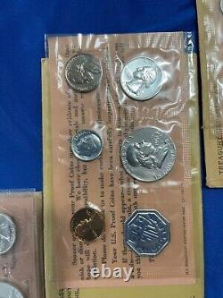 1960 1961 1962 1963 Us Mint Proof Sets In Og Packaging