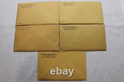 1960-1964 U. S. Mint 90% Silver Proof Sets In Mint Sealed Envelopes