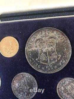 1960 Long Proof Mint Set Union Of South Africa Gold And Silver 11 Coins Rare