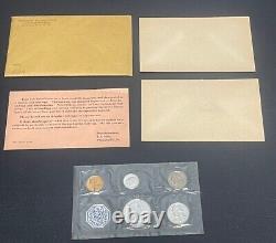 1961 1962 1963 1964 (4) US Mint Proof Set Original Treasury Department Envelope